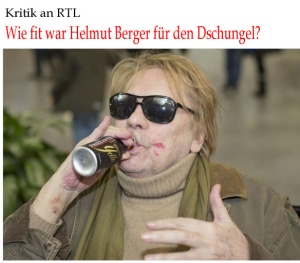 Helmut Berger krank und gebrechlich